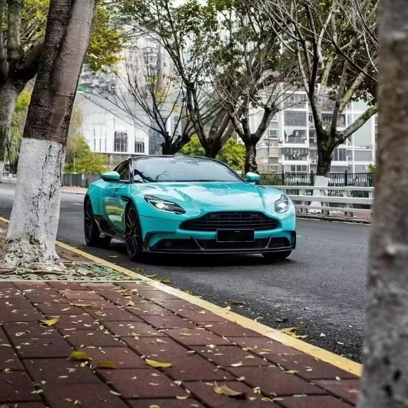Used for DB11 Upgraded Version Pk Style Dry Carbon Fiber Small Surround Body Kit Front Lip Edge Rear Diffuser